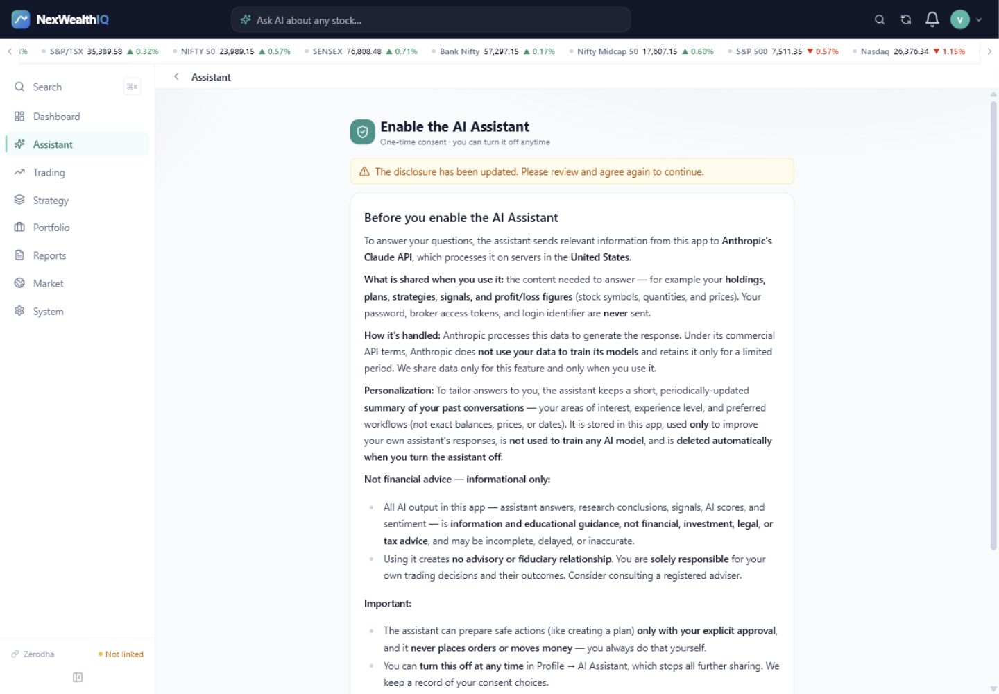 Nisc Ai Assistant NexWealthIQ — AI-assisted portfolio management